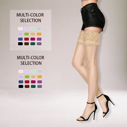 Rose Sakura Lace Top Jartiyer Çorap